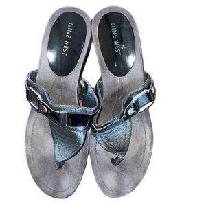 Nine West Black Size 8 1/2 Sandals